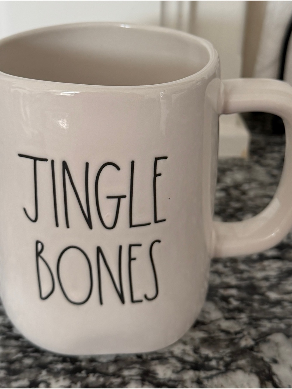 Rae Dunn JINGLE BONES 20 oz Christmas Holiday Ceramic Mug
